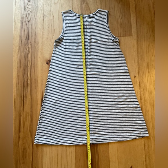 Lou & Grey for Loft Black and Gray Stripe Tank Dress, Size Small - Picture 6 of 7